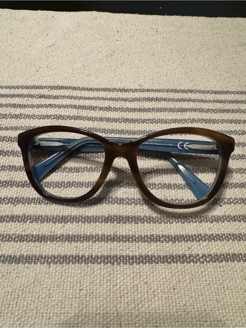 Maui Jim Brown Frame with Blue Temples Kids Cat-Eye Sunglasses